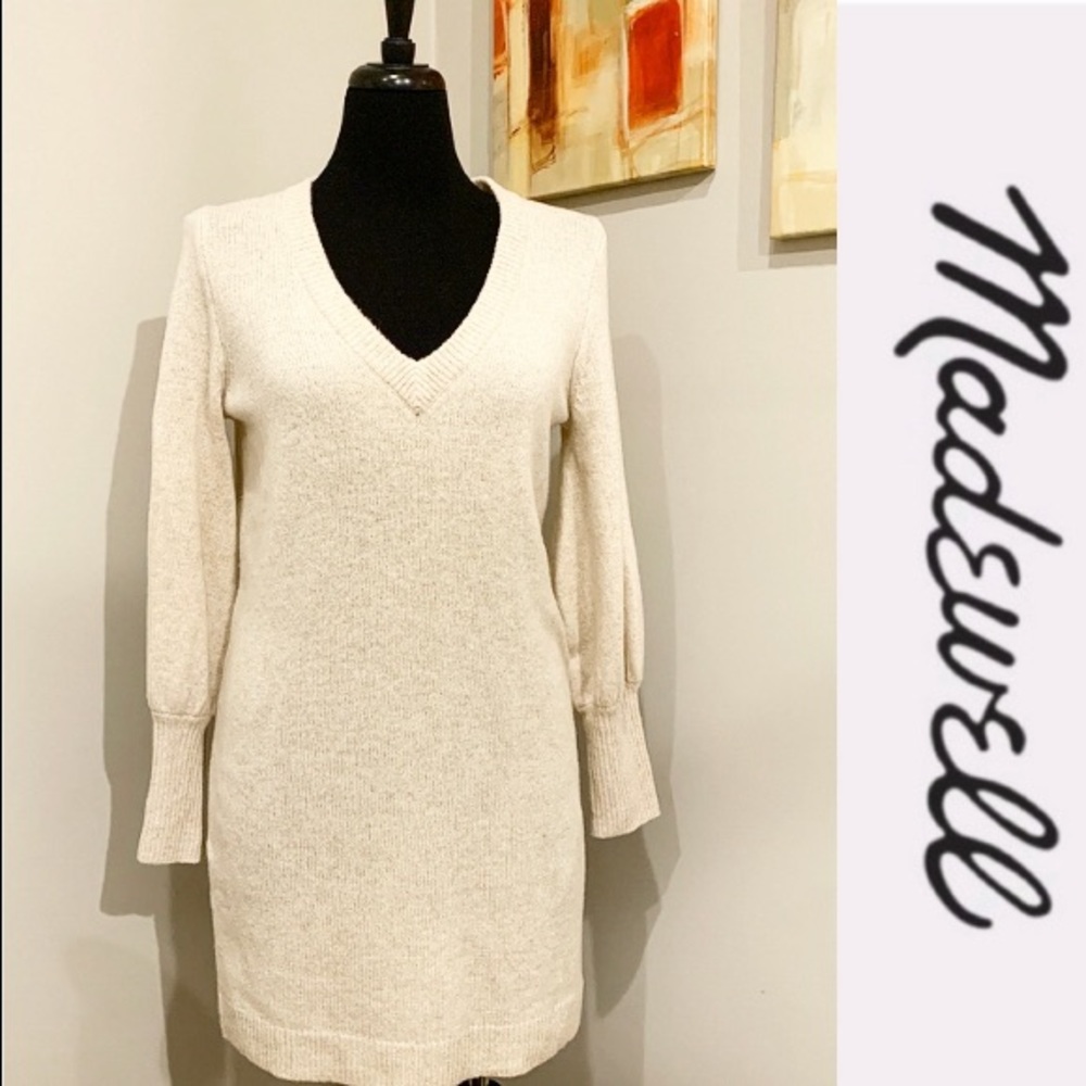 Madewell V-Neck Sweater Dress